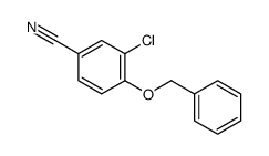4-苄氧基-3-氯苯甲腈结构式