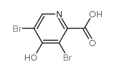 3,5-二溴-4-羟基吡啶-2-羧酸结构式