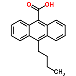 10-Butyl-9-anthracenecarboxylic acid Structure