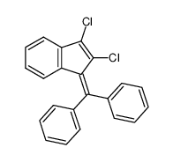 1-benzhydrylidene-2,3-dichloro-indene结构式