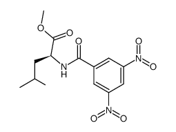 N-(3,5-dinitrobenzoyl)-L-leucine methyl ester Structure