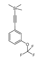 trimethyl-(3-trifluoromethoxyphenylethynyl)-silane结构式