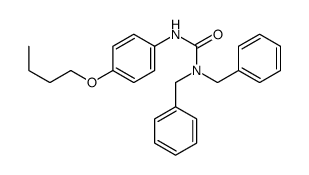1,1-dibenzyl-3-(4-butoxyphenyl)urea结构式