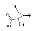 1-amino-(c-2,t-3-2H2)-r-1-cyclopropanecarboxylic acid结构式