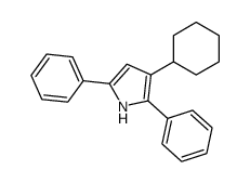 3-cyclohexyl-2,5-diphenyl-1H-pyrrole结构式
