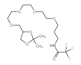n-[15,16-o-(isopropylidene)-4,7,10,13-tetraoxa-hexadecyl]trifluoroacetamide结构式
