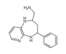 (4-phenyl-2,3,4,5-tetrahydro-1H-pyrido[2,3-b][1,4]diazepin-2-yl)methanamine Structure