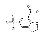 2,3-Dihydro-7-nitrobenzo[b]furan-5-sulphonyl chloride结构式