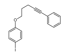 1-iodo-4-(5-phenylpent-4-ynoxy)benzene结构式