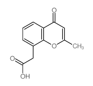 2-(2-methyl-4-oxo-chromen-8-yl)acetic acid Structure