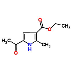 Ethyl 5-acetyl-2-methyl-1H-pyrrole-3-carboxylate Structure