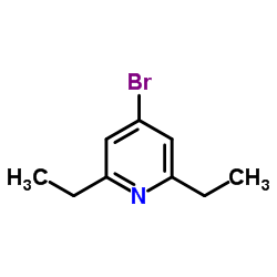 4-溴-2,6-二乙基吡啶结构式