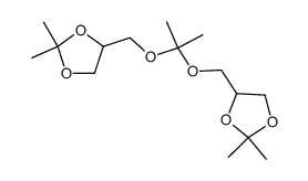 2,2-bis(2,2-dimethyl-1,3-dioxolan-4-ylmethoxy)propane结构式