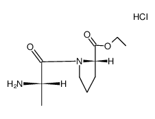 L-alanyl-L-proline ethyl ester hydrochloride structure