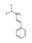 difluoromethyl(2-phenylethenyl)silane结构式