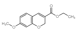 7-METHOXY-2H-CHROMENE-3-CARBOXYLIC ACID ETHYL ESTER structure