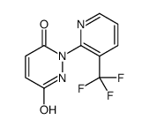 2-[3-(trifluoromethyl)pyridin-2-yl]-1H-pyridazine-3,6-dione结构式