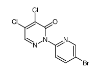 2-(5-bromopyridin-2-yl)-4,5-dichloropyridazin-3-one Structure