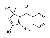3-amino-4-benzoyl-5-hydroxy-5-methyl-1H-pyrrol-2-one Structure