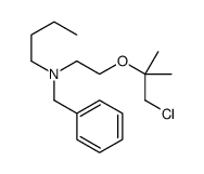 N-benzyl-N-[2-(1-chloro-2-methylpropan-2-yl)oxyethyl]butan-1-amine Structure