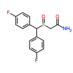 2-[[二(4-氟苯基)甲基]亚磺酰]乙酰胺结构式