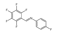 N-(4-fluorophenyl)-1-(2,3,4,5,6-pentafluorophenyl)methanimine结构式