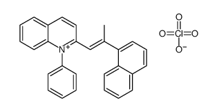 2-(2-naphthalen-1-ylprop-1-enyl)-1-phenylquinolin-1-ium,perchlorate结构式