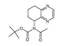 (R)-tert-butyl acetyl-(5,6,7,8-tetrahydroquinoxalin-5-yl)carbamate Structure