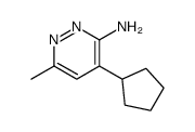 4-cyclopentyl-6-methylpyridazin-3-amine Structure