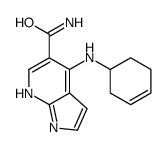 4-(cyclohex-3-en-1-ylamino)-1H-pyrrolo[2,3-b]pyridine-5-carboxamide结构式