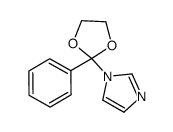1-(2-phenyl-1,3-dioxolan-2-yl)imidazole结构式