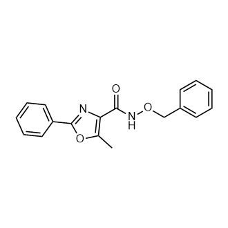 N-(苄氧基)-5-甲基-2-苯基恶唑-4-甲酰胺结构式