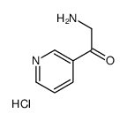 2-氨基-1-吡啶-3-乙酮盐酸盐结构式