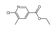 6-Chloro-5-methylnicotinic acid ethyl ester structure