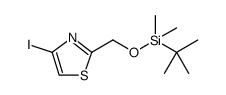 Thiazole, 2-[[[(1,1-dimethylethyl)dimethylsilyl]oxy]methyl]-4-iodo Structure