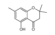 4H-1-Benzopyran-4-one, 2,3-dihydro-5-hydroxy-2,2,7-trimethyl结构式