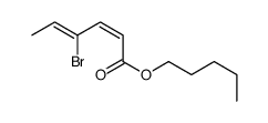pentyl 4-bromohexa-2,4-dienoate Structure