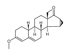 3-methoxy-18-methyl-15β,16β-methylene-estra-3,5-dien-17-one Structure