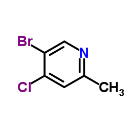 5-溴-4-氯-2-甲基吡啶结构式
