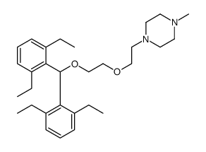 1-[2-[2-[bis(2,6-diethylphenyl)methoxy]ethoxy]ethyl]-4-methylpiperazine结构式