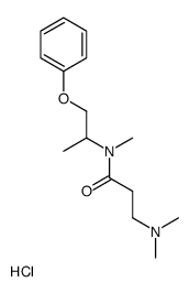 3-(dimethylamino)-N-methyl-N-(1-phenoxypropan-2-yl)propanamide,hydrochloride Structure