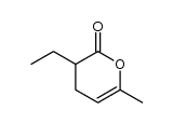3-ethyl-6-methyl-3,4-dihydro-2H-pyran-2-one Structure