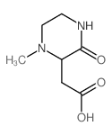 (1-甲基-3-氧代-哌嗪-2-基)-乙酸结构式