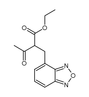 ethyl 2-(2,1,3-benzoxadiazol-4-ylmethyl)acetoacetate结构式