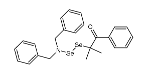 2-((dibenzylamino)diselanyl)-2-methyl-1-phenylpropan-1-one结构式