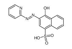 4-hydroxy-3-(2-pyridylazo)naphthalenesulphonic acid结构式