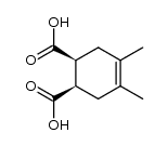 4,5-dimethyl-cyclohex-4-ene-1r,2c-dicarboxylic acid结构式