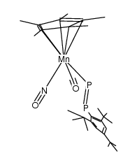 (η5-C5(CH3)5)(CO)(NO)MnPPC6H2(C(CH3)3)3结构式