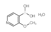 3-甲氧基吡啶-4-硼酸水合物结构式