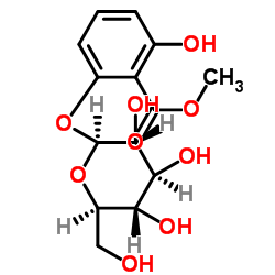 6-(beta-D-Glucopyranosyloxy)salicylic acid methyl ester Structure
